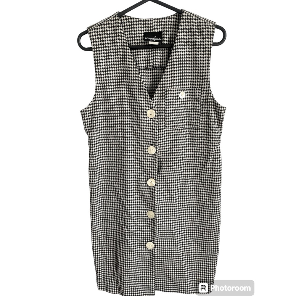 Black & White Checkered Positive Attitude Dress.